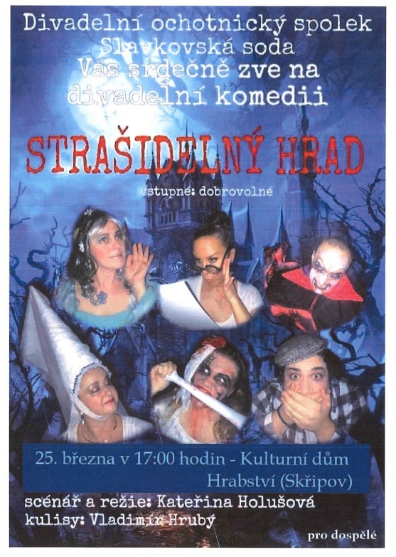 plakát divadlo - strašidelný hrad