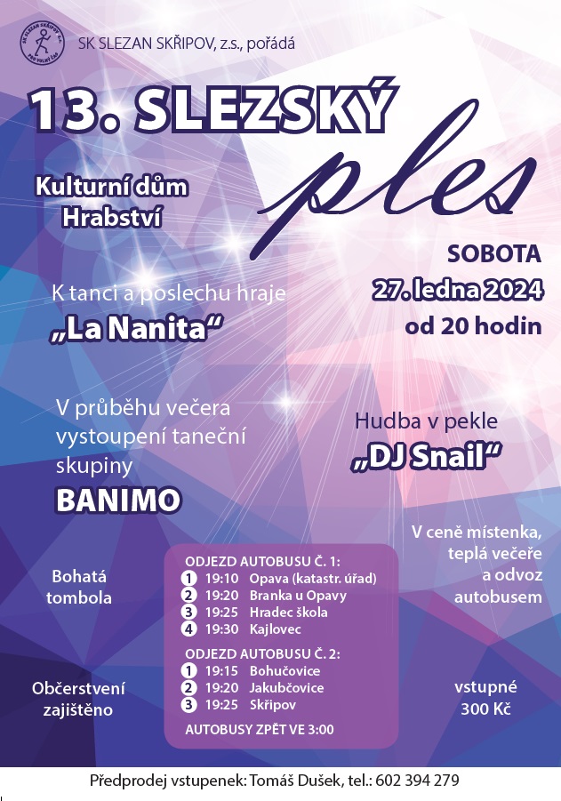 Plakát slezský ples