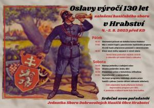 pozvánka na oslavy 130 let hasičů