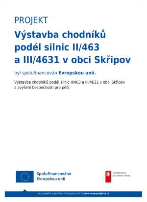 publicita- výstavba chodníků